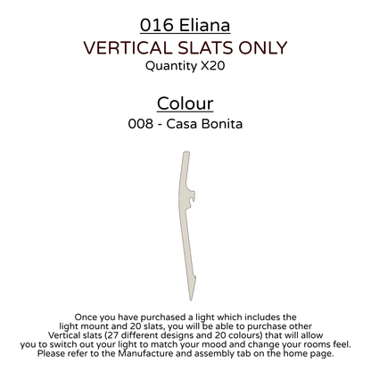 Ceiling Light - Vertical Slats - 016 Eliana