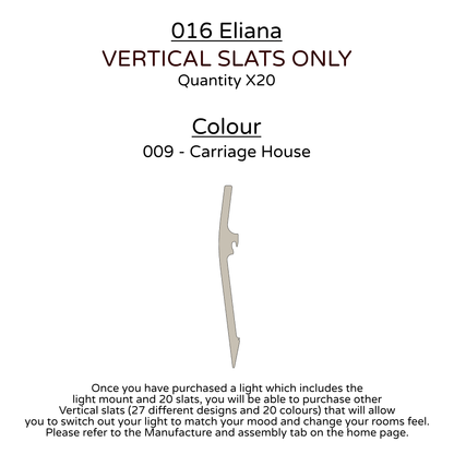 Ceiling Light - Vertical Slats - 016 Eliana