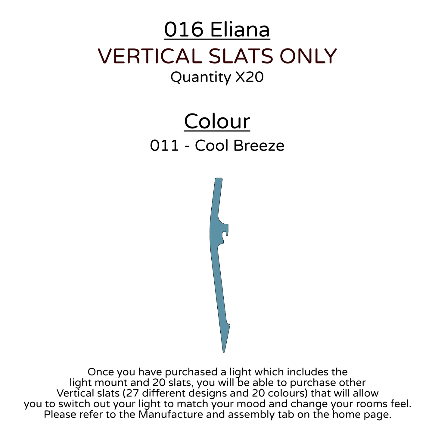 Ceiling Light - Vertical Slats - 016 Eliana