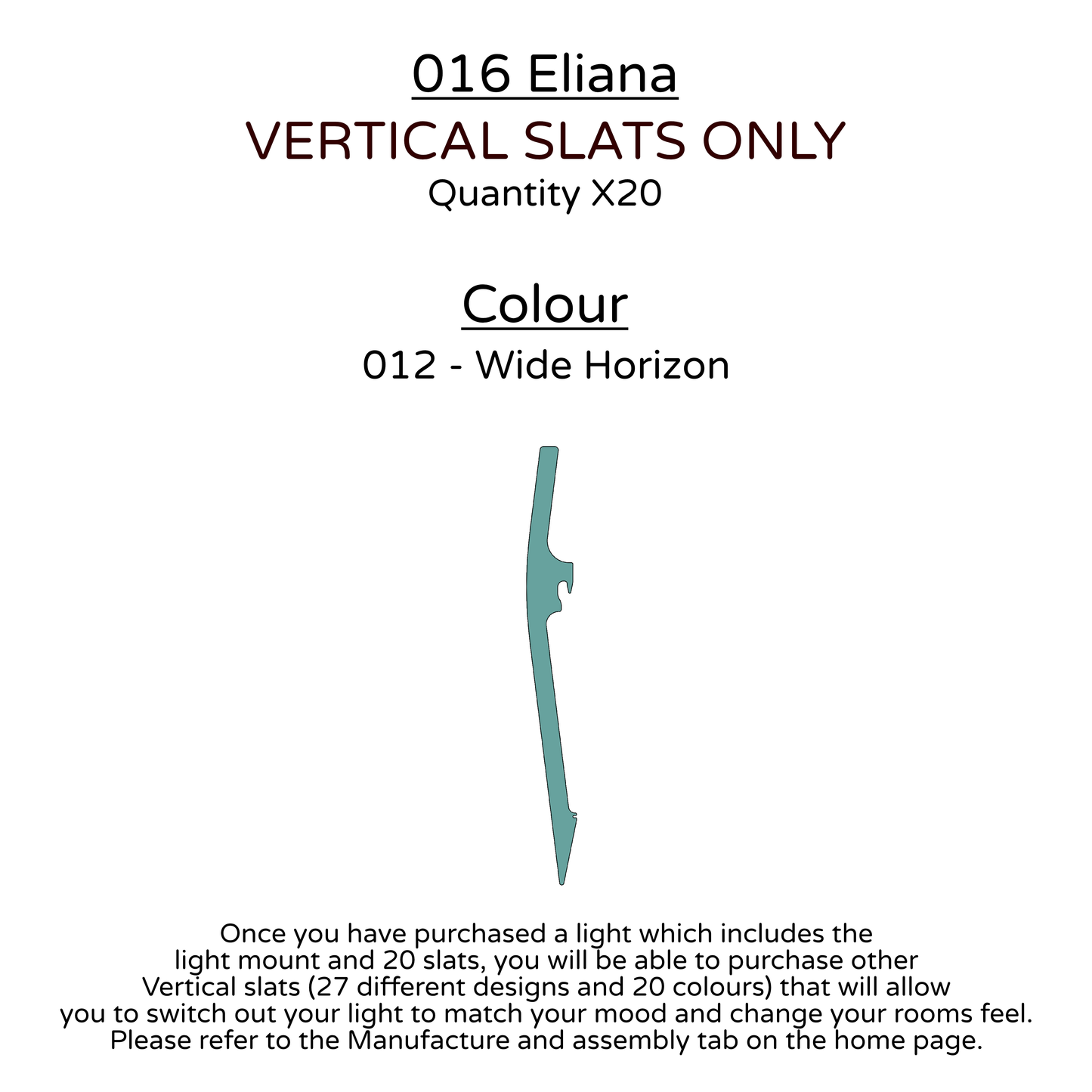 Ceiling Light - Vertical Slats - 016 Eliana