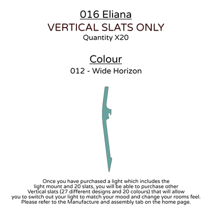 Ceiling Light - Vertical Slats - 016 Eliana