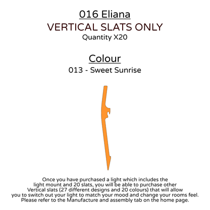 Ceiling Light - Vertical Slats - 016 Eliana