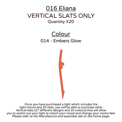 Ceiling Light - Vertical Slats - 016 Eliana