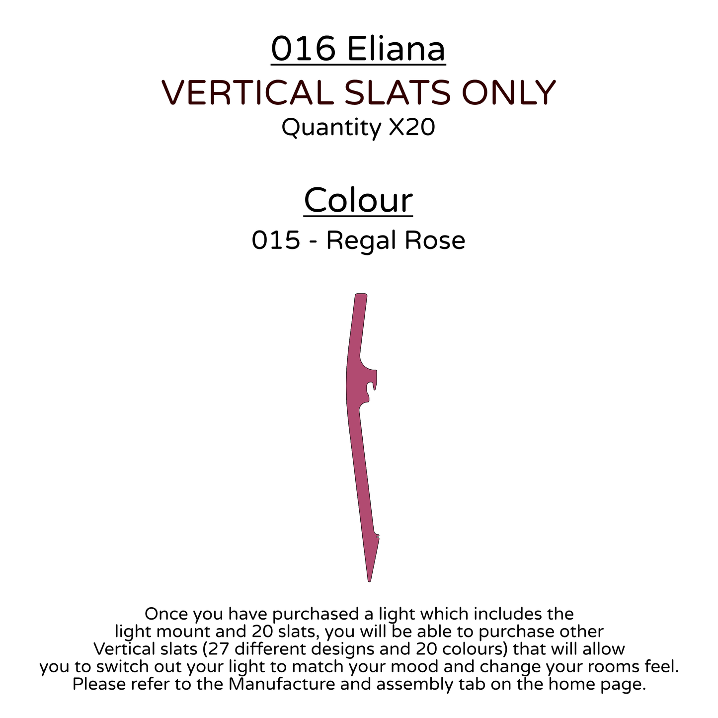 Ceiling Light - Vertical Slats - 016 Eliana