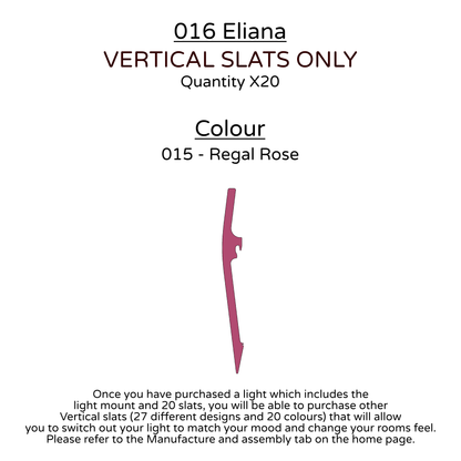 Ceiling Light - Vertical Slats - 016 Eliana