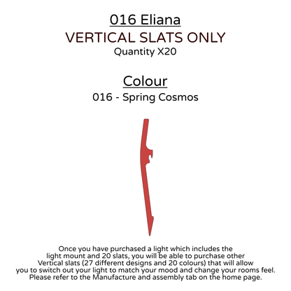 Ceiling Light - Vertical Slats - 016 Eliana