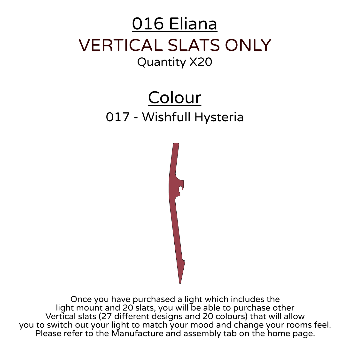 Ceiling Light - Vertical Slats - 016 Eliana