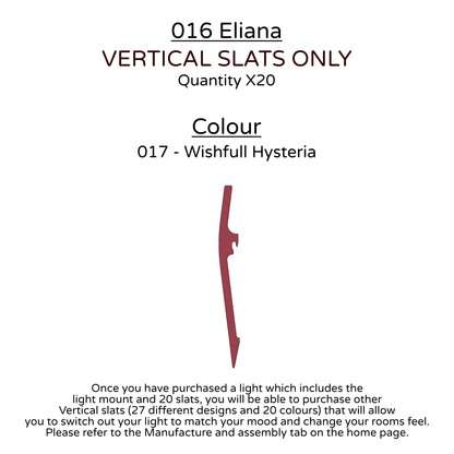 Ceiling Light - Vertical Slats - 016 Eliana