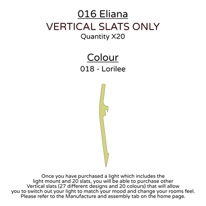 Ceiling Light - Vertical Slats - 016 Eliana