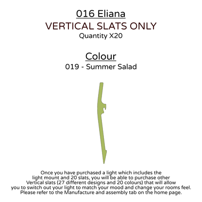 Ceiling Light - Vertical Slats - 016 Eliana