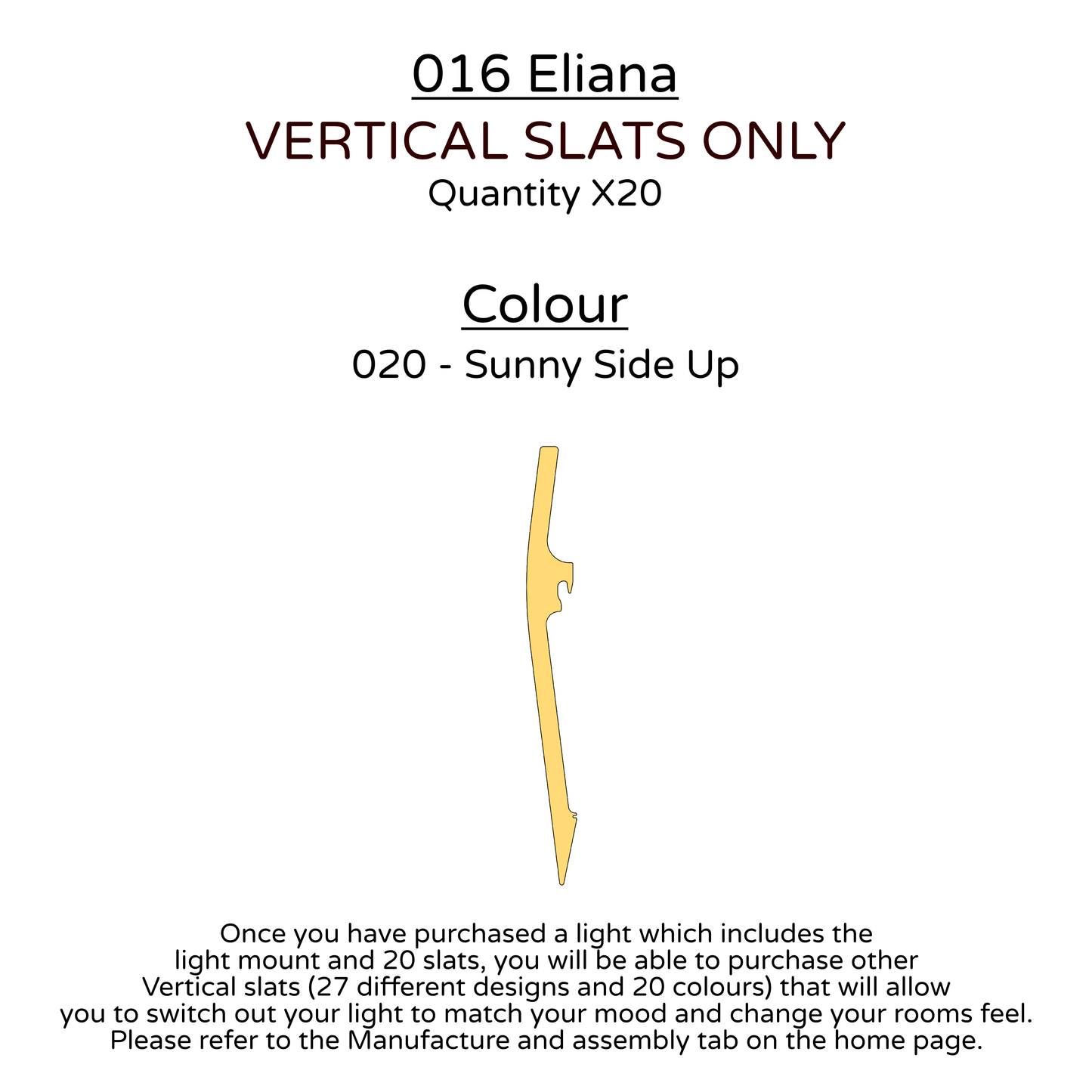 Ceiling Light - Vertical Slats - 016 Eliana