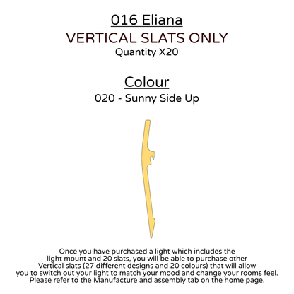 Ceiling Light - Vertical Slats - 016 Eliana