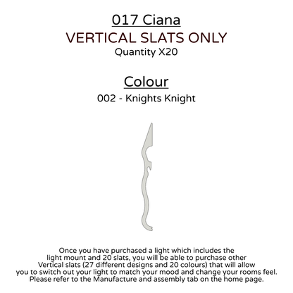 Ceiling Light - Vertical Slats - 017 Ciana