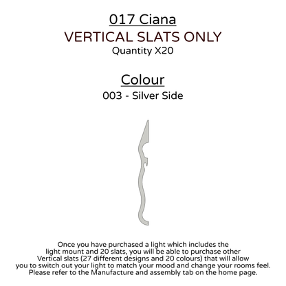 Ceiling Light - Vertical Slats - 017 Ciana