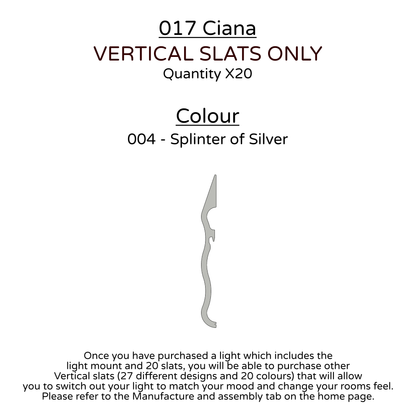 Ceiling Light - Vertical Slats - 017 Ciana