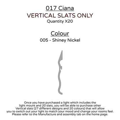 Ceiling Light - Vertical Slats - 017 Ciana