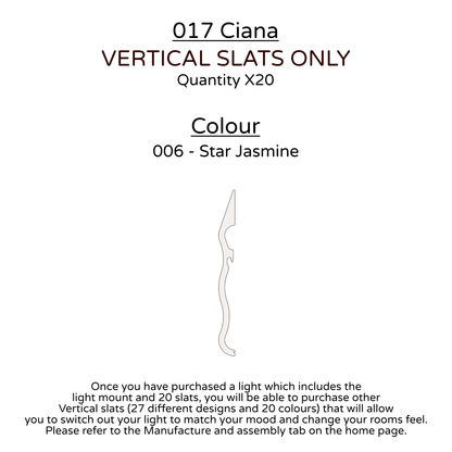 Ceiling Light - Vertical Slats - 017 Ciana