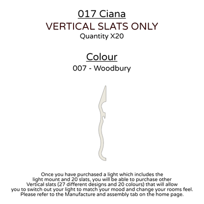 Ceiling Light - Vertical Slats - 017 Ciana