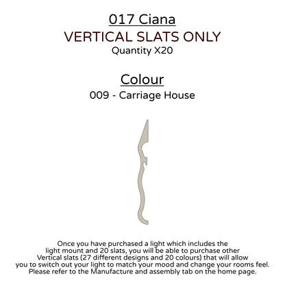 Ceiling Light - Vertical Slats - 017 Ciana