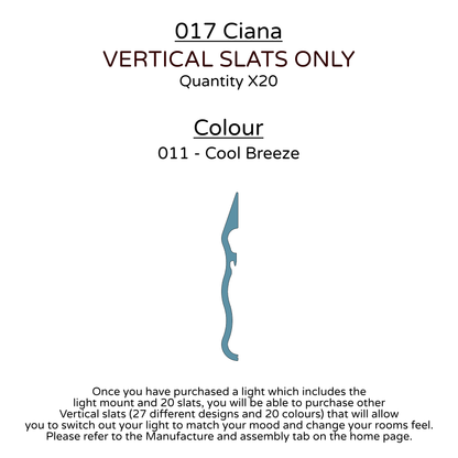 Ceiling Light - Vertical Slats - 017 Ciana