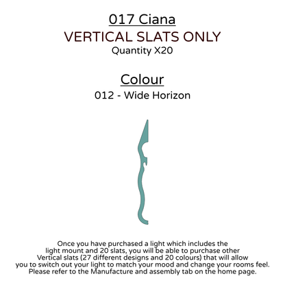 Ceiling Light - Vertical Slats - 017 Ciana