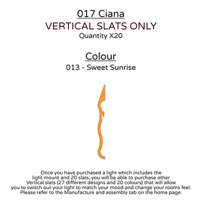 Ceiling Light - Vertical Slats - 017 Ciana