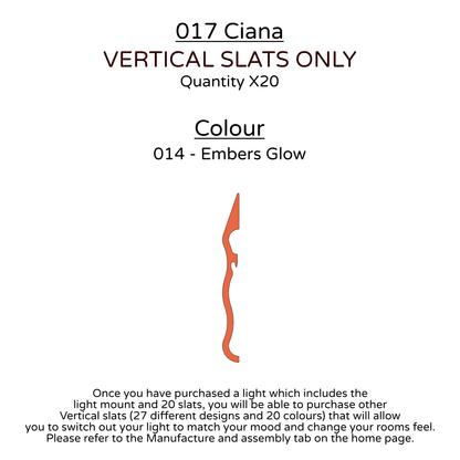 Ceiling Light - Vertical Slats - 017 Ciana