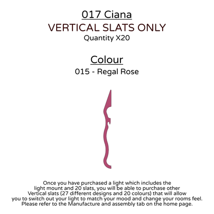 Ceiling Light - Vertical Slats - 017 Ciana