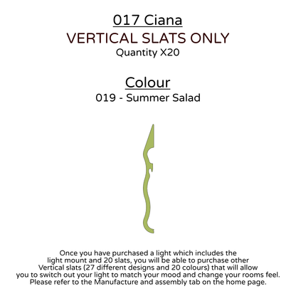 Ceiling Light - Vertical Slats - 017 Ciana