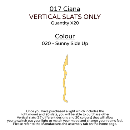 Ceiling Light - Vertical Slats - 017 Ciana