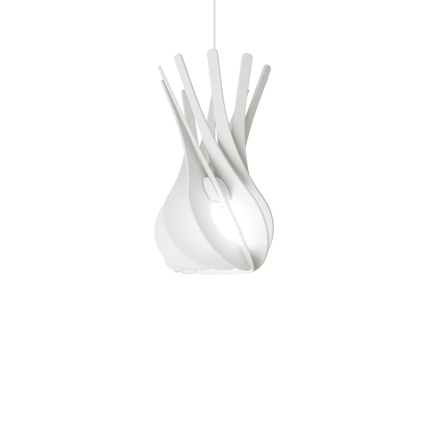 Ceiling Light - Slanted Slats - 017 Teardrop