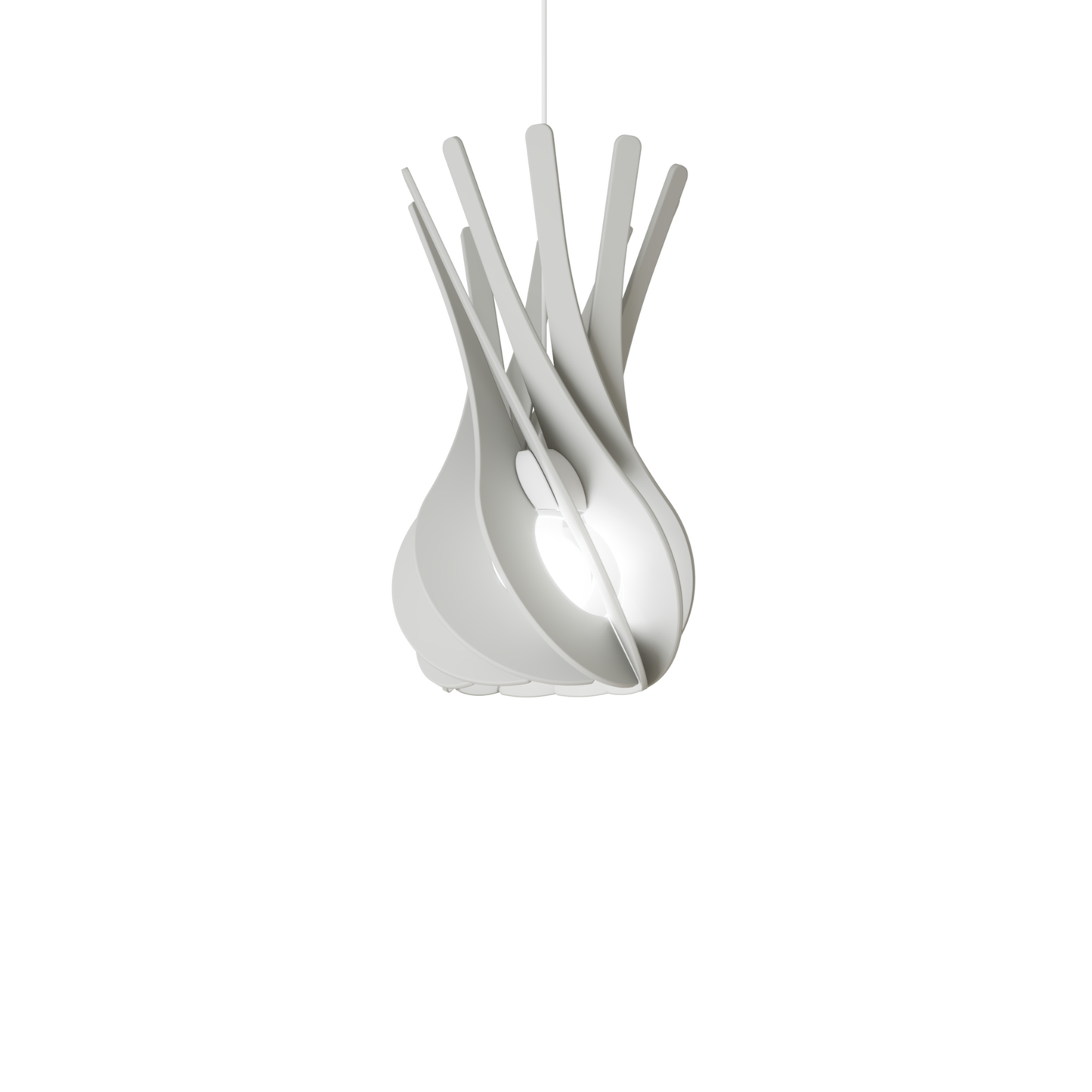 Ceiling Light - Slanted Slats - 017 Teardrop