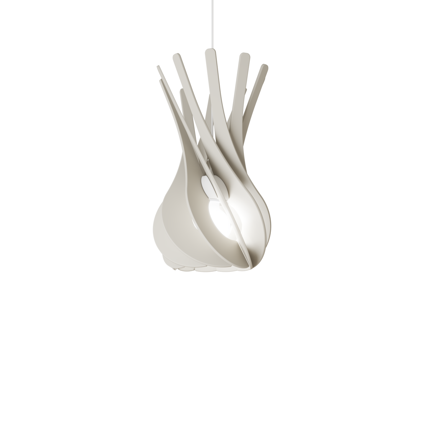 Ceiling Light - Slanted Slats - 017 Teardrop