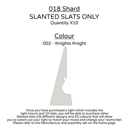 Ceiling Light - Slanted Slats - 018 Shard