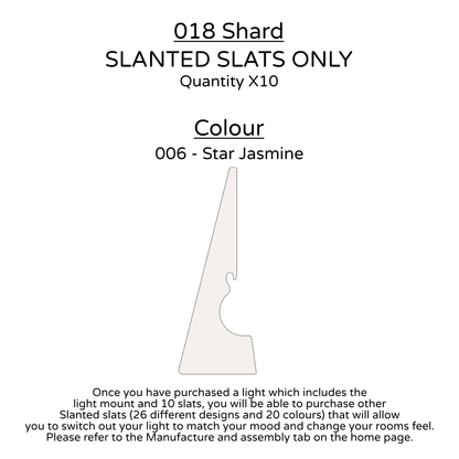 Ceiling Light - Slanted Slats - 018 Shard