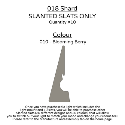 Ceiling Light - Slanted Slats - 018 Shard