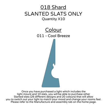 Ceiling Light - Slanted Slats - 018 Shard