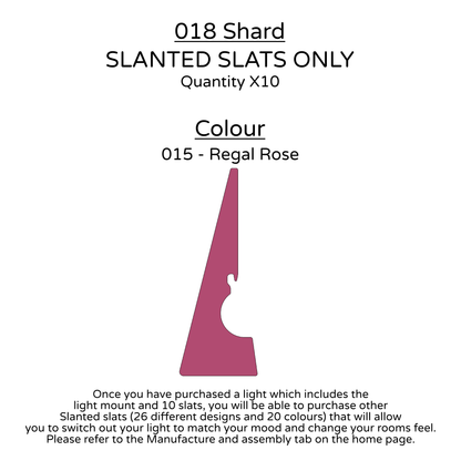 Ceiling Light - Slanted Slats - 018 Shard