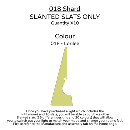 Ceiling Light - Slanted Slats - 018 Shard