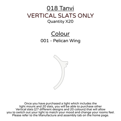 Ceiling Light - Vertical Slats - 018 Tanvi