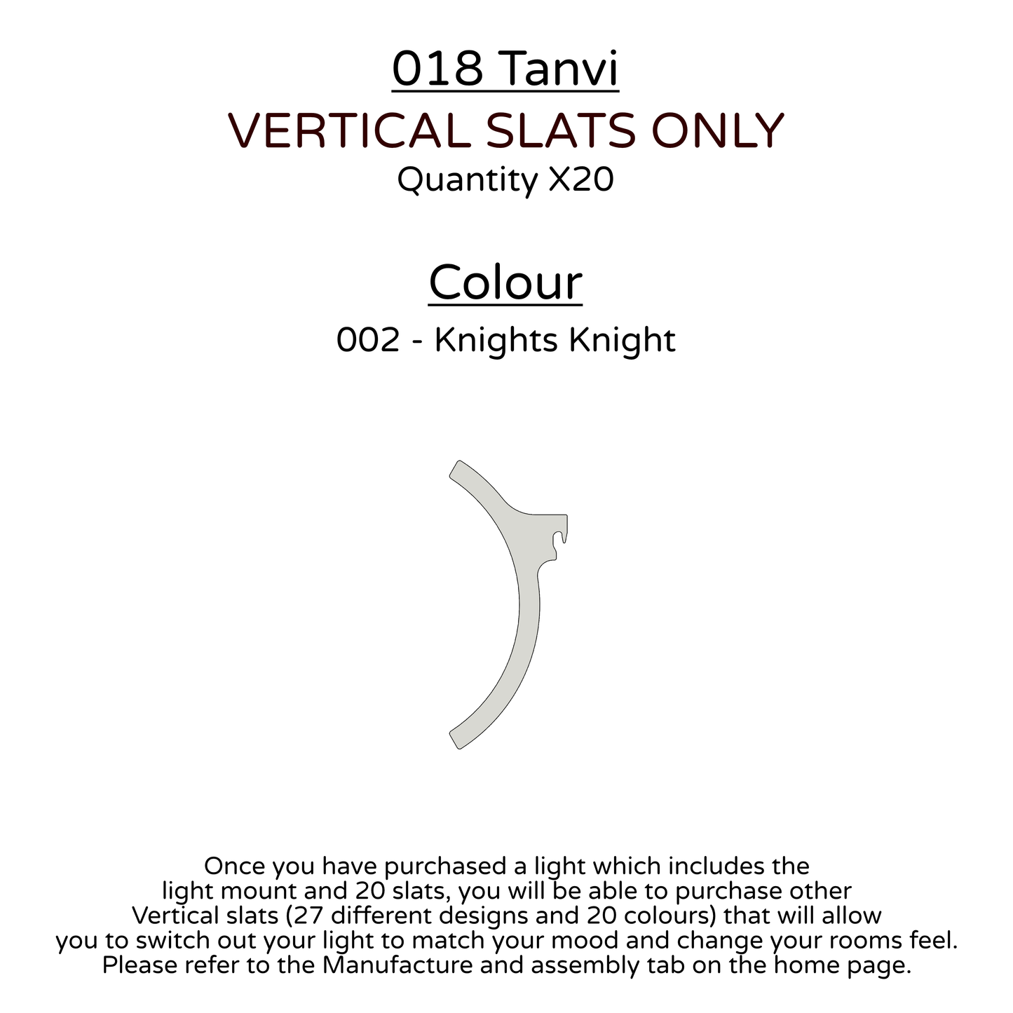 Ceiling Light - Vertical Slats - 018 Tanvi