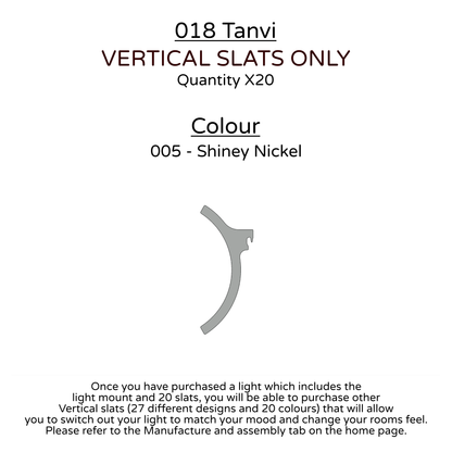Ceiling Light - Vertical Slats - 018 Tanvi
