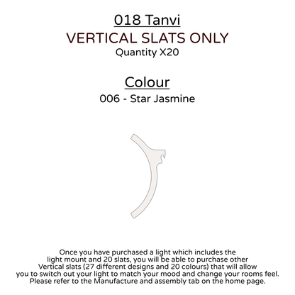 Ceiling Light - Vertical Slats - 018 Tanvi