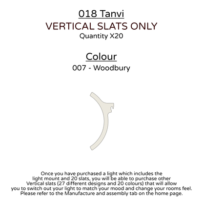 Ceiling Light - Vertical Slats - 018 Tanvi