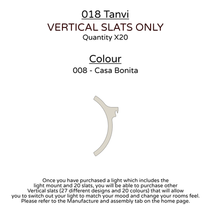 Ceiling Light - Vertical Slats - 018 Tanvi