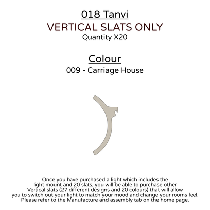 Ceiling Light - Vertical Slats - 018 Tanvi