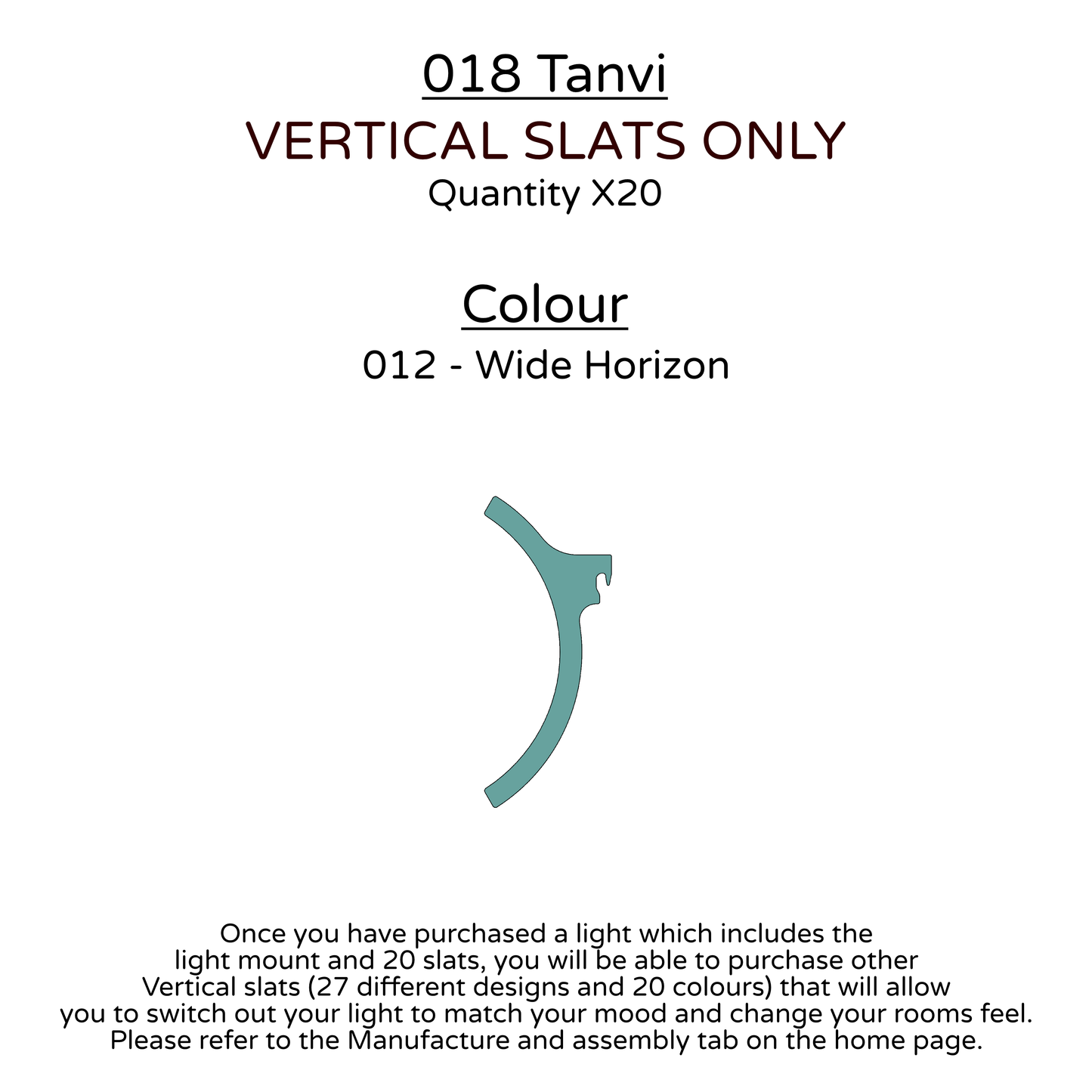 Ceiling Light - Vertical Slats - 018 Tanvi