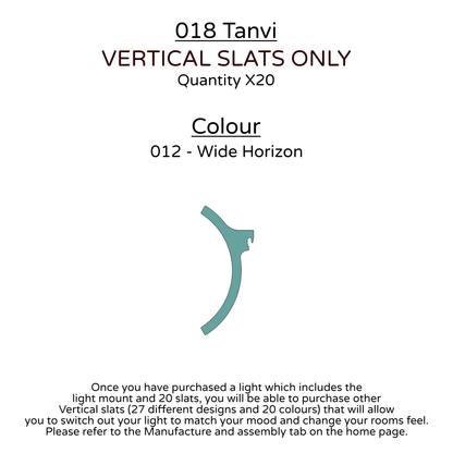 Ceiling Light - Vertical Slats - 018 Tanvi