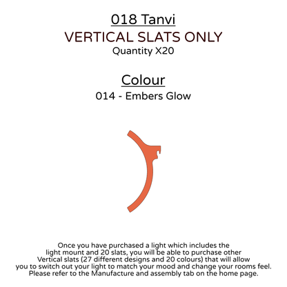 Ceiling Light - Vertical Slats - 018 Tanvi