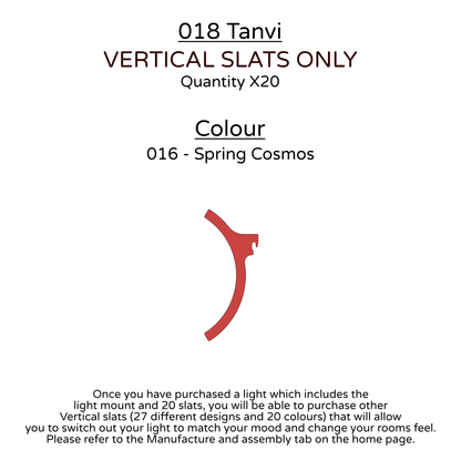 Ceiling Light - Vertical Slats - 018 Tanvi
